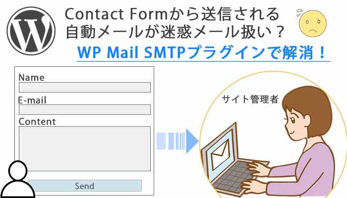 Contact Form7から送信される自動メールが迷惑メール扱いになる！
