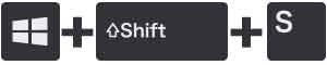 Windows ロゴ + Shift + S　