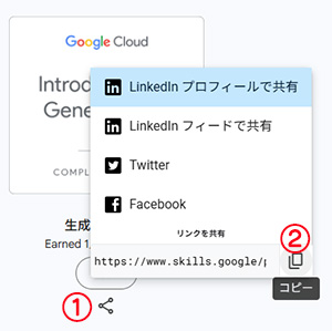 共有URLをコピー